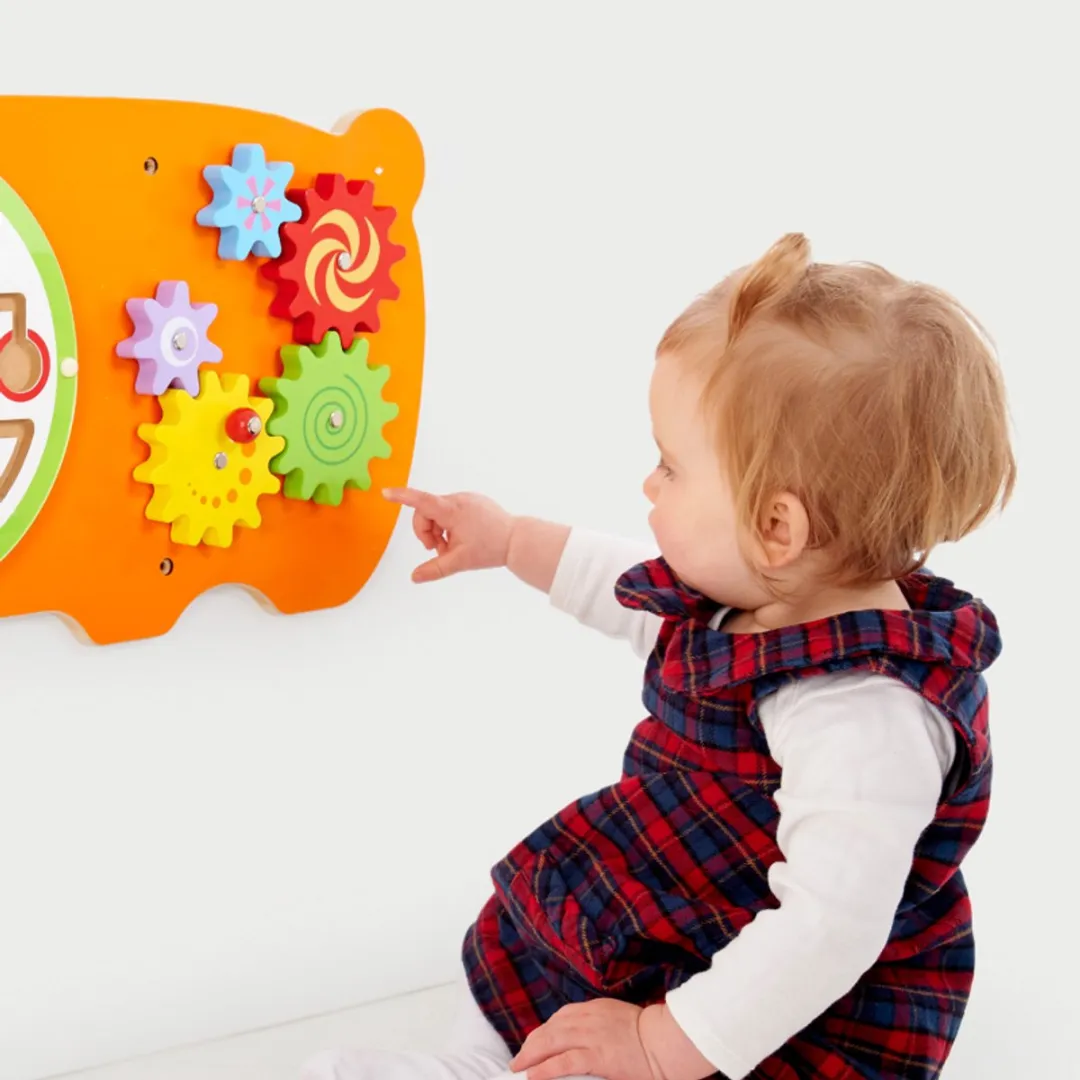 Viga Toys Wandspeelbord Beer - Oranje