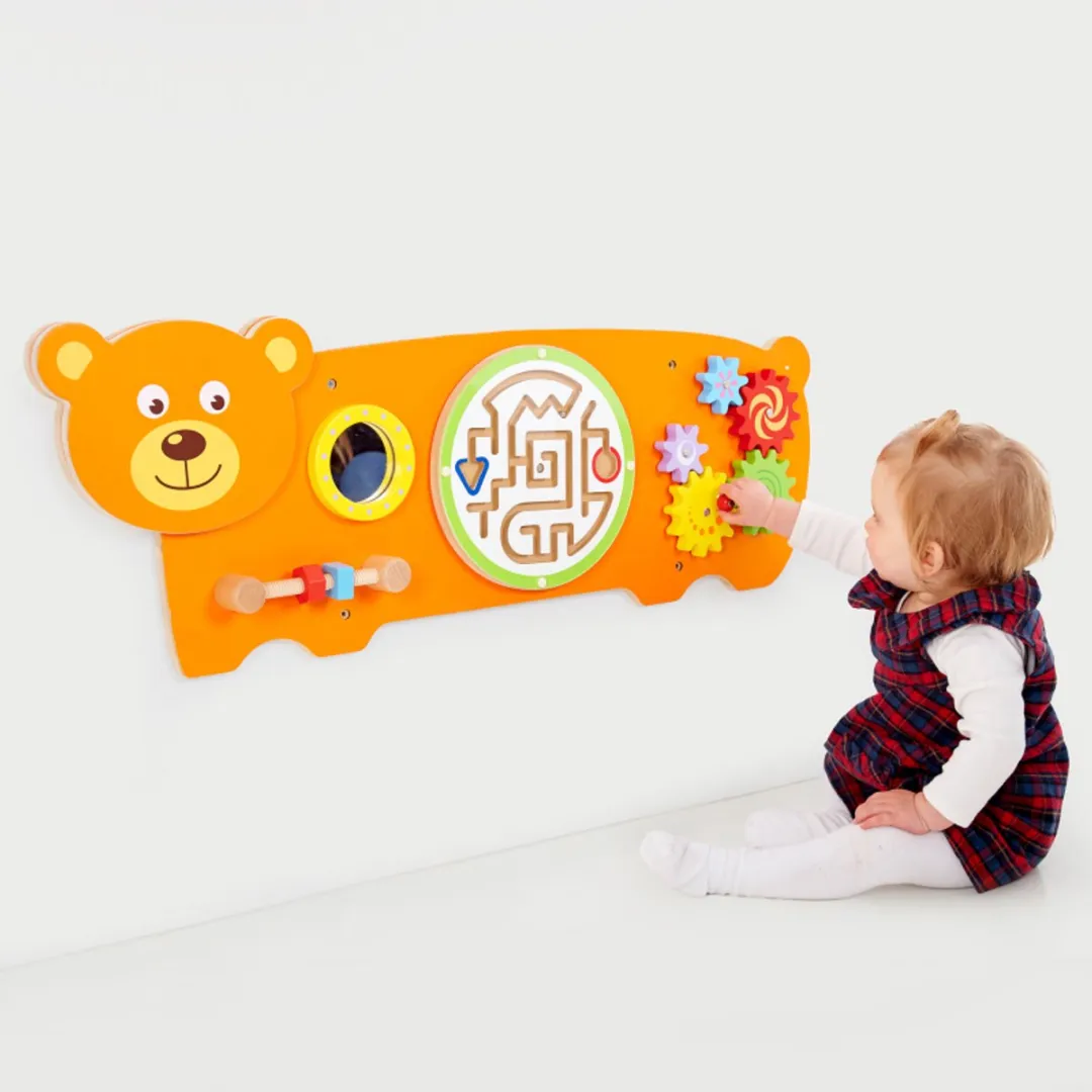 Viga Toys Wandspeelbord Beer - Oranje - afbeelding 6 van 6