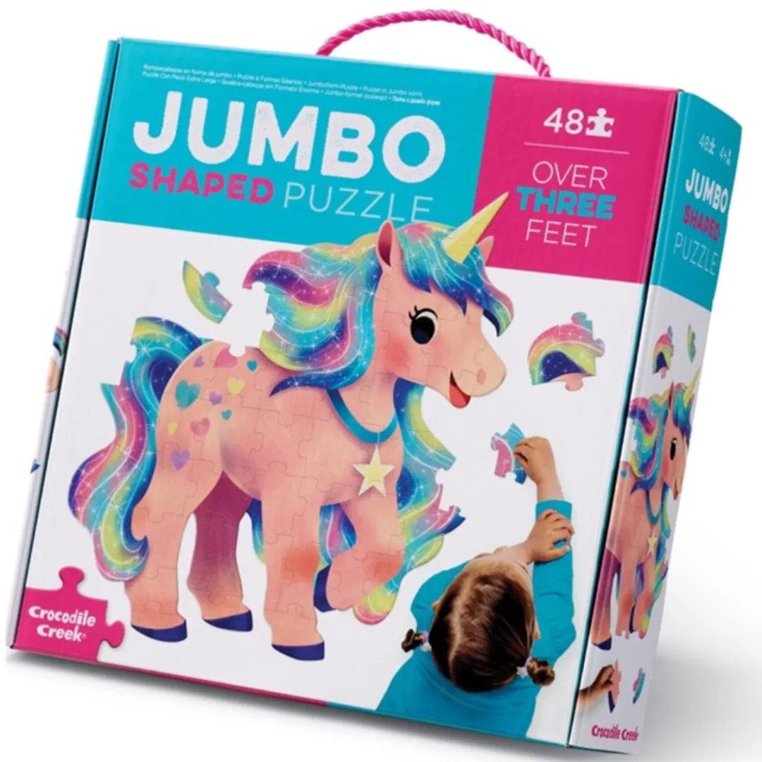 Crocodile Creek Jumbo Puzzel Unicorn 48 Stuks - CC29702
