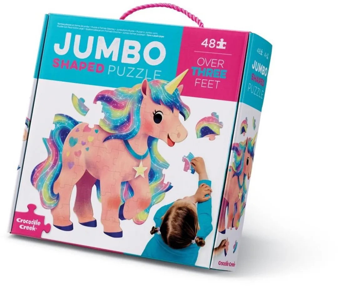 Crocodile Creek Jumbo Puzzel Unicorn 48 Stuks - CC29702