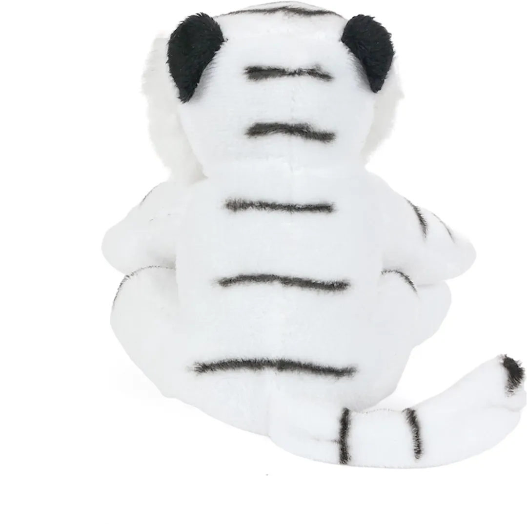 PIA Soft Toys Pluche Tijger Knuffel - 16cm - Wit