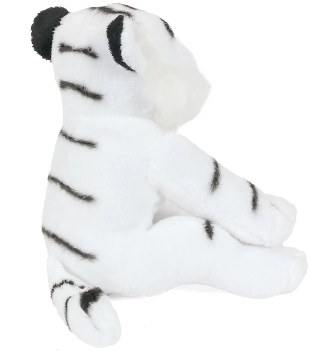 PIA Soft Toys Pluche Tijger Knuffel - 16cm - Wit