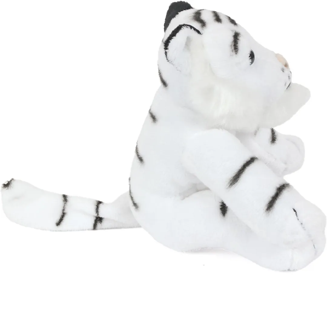PIA Soft Toys Pluche Tijger Knuffel - 16cm - Wit