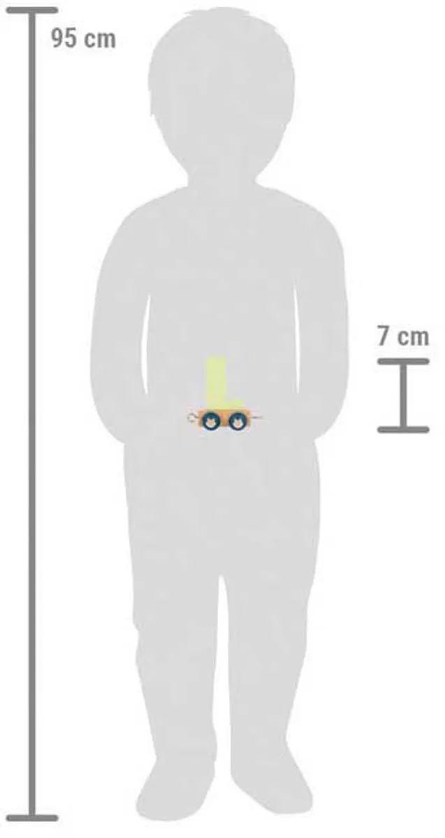 Small Foot Houten Lettertrein Polar - Multi kleuren
