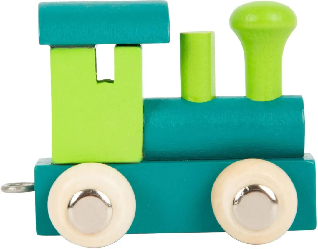Small Foot Houten Lettertrein Locomotief Groen