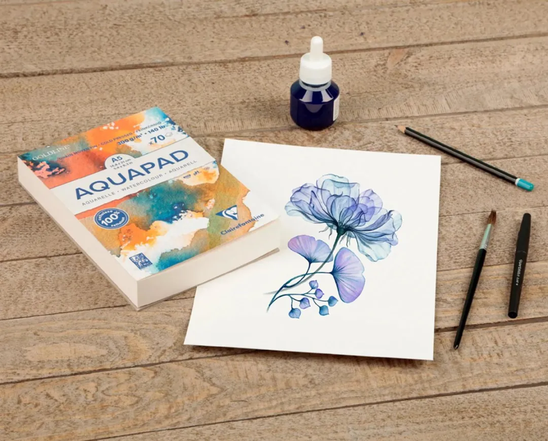Clairefontaine Goldline Aquapad Aquarelpapier A1 - 15 Vel - 300 g