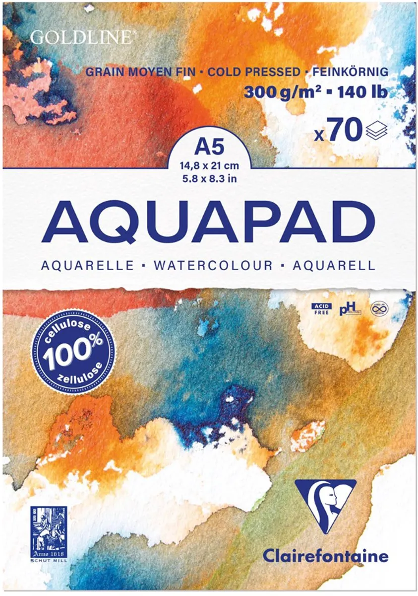 Clairefontaine Goldline Aquapad Aquarelpapier A1