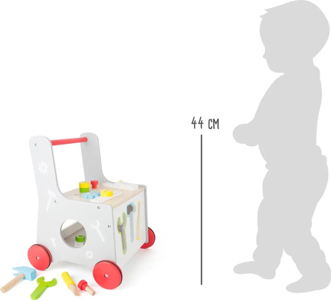 Small Foot Tools Baby Walker - Wit/Rood