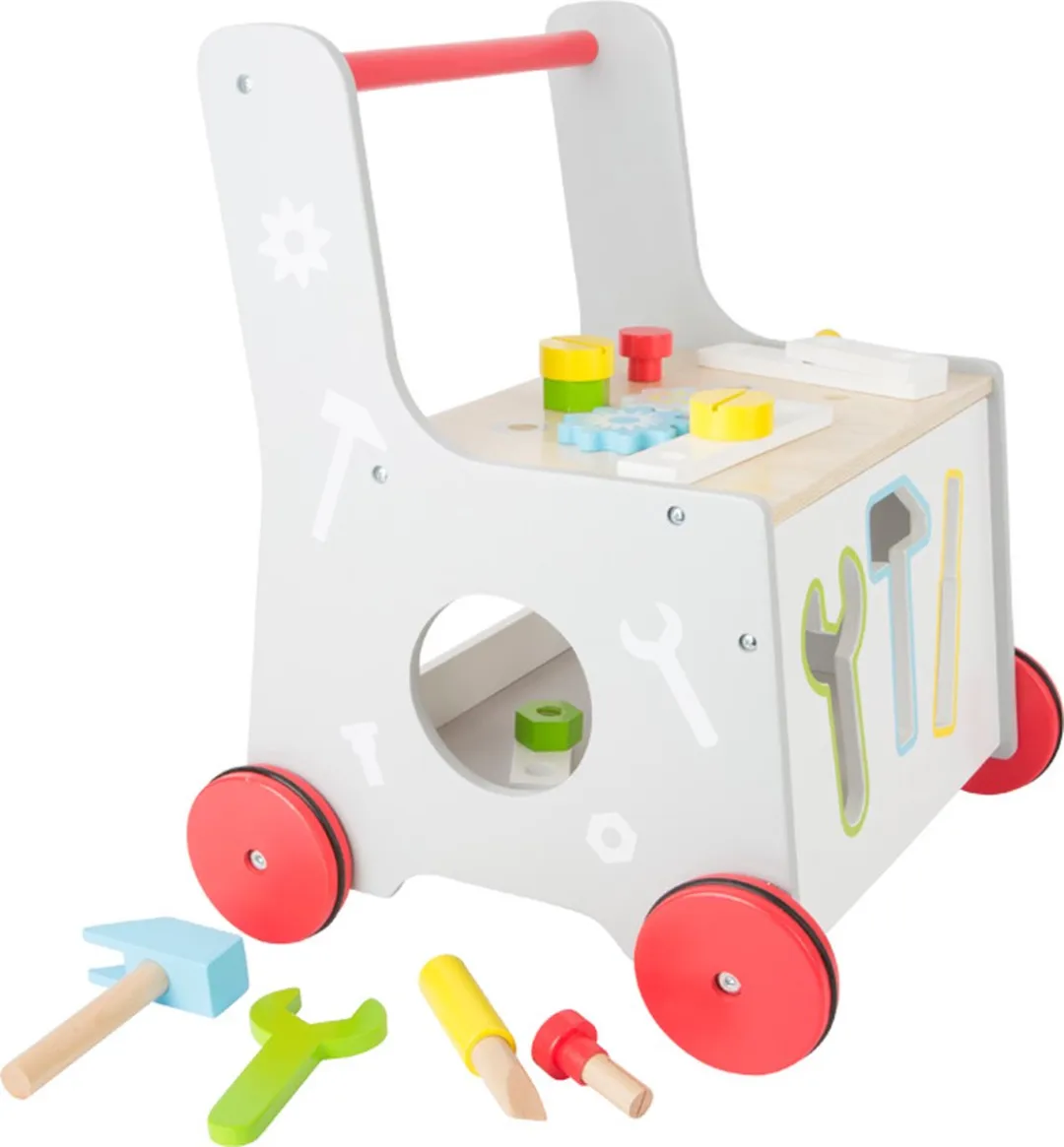 Small Foot Tools Baby Walker - Wit/Rood