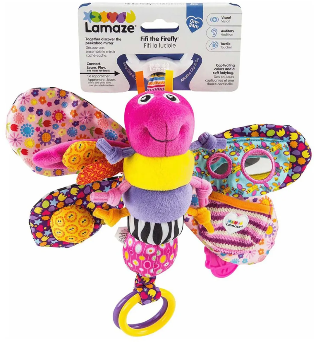 Lamaze Fifi de Vuurvlieg - Grijp- en bijtspeelgoed - Babyspeelgoed - Knuffel - Spelen en ontdekken