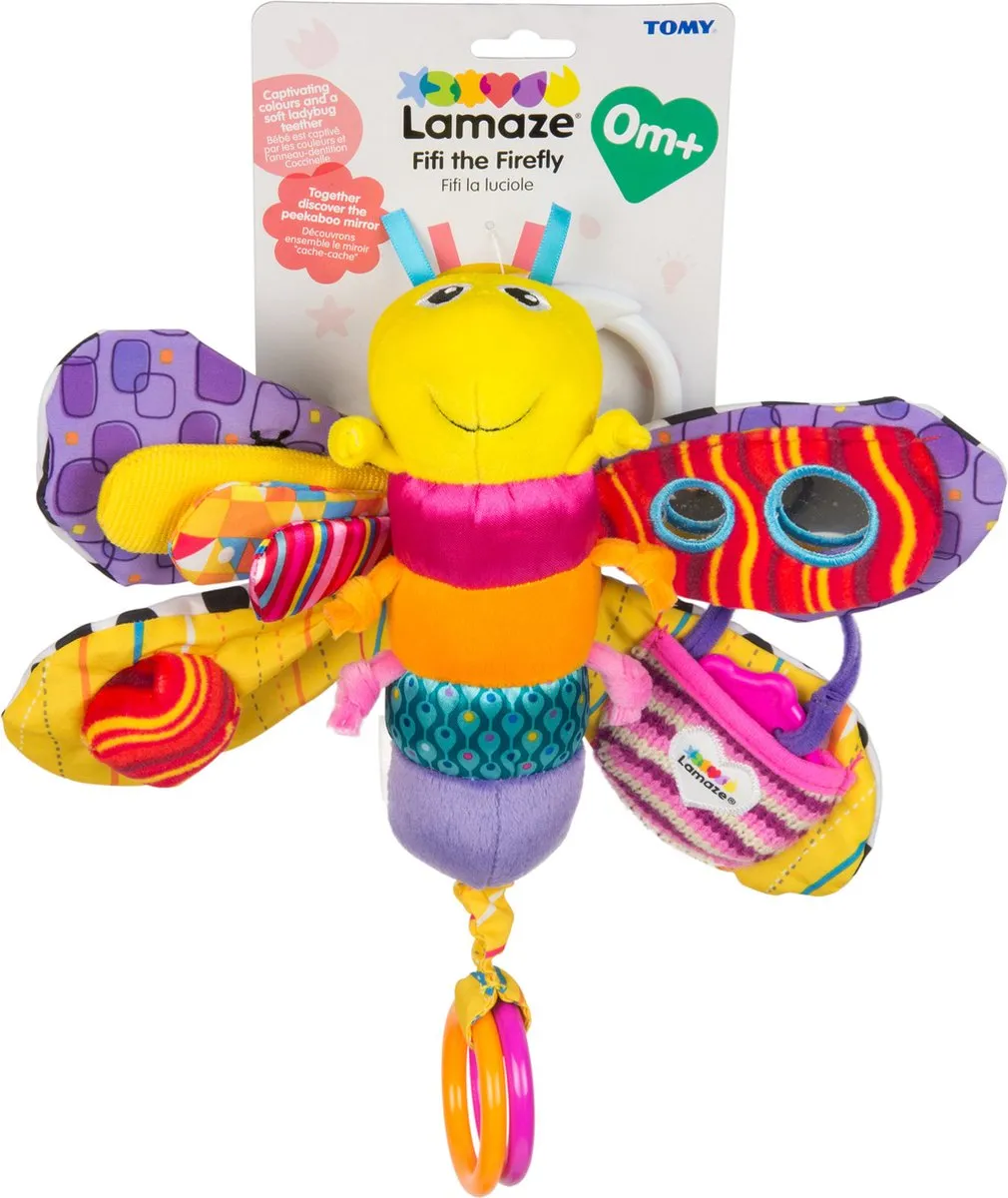 Lamaze Fifi de Vuurvlieg - Grijp- en bijtspeelgoed - Babyspeelgoed - Knuffel - Spelen en ontdekken