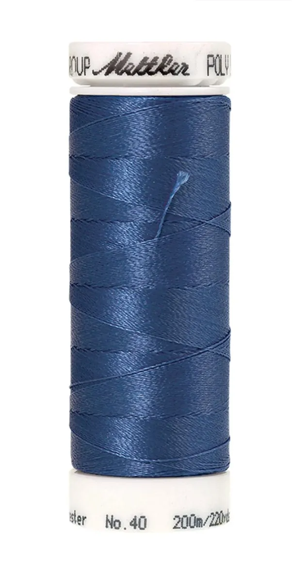 Amann Mettler Polysheen Borduurgaren 200m - Blauw