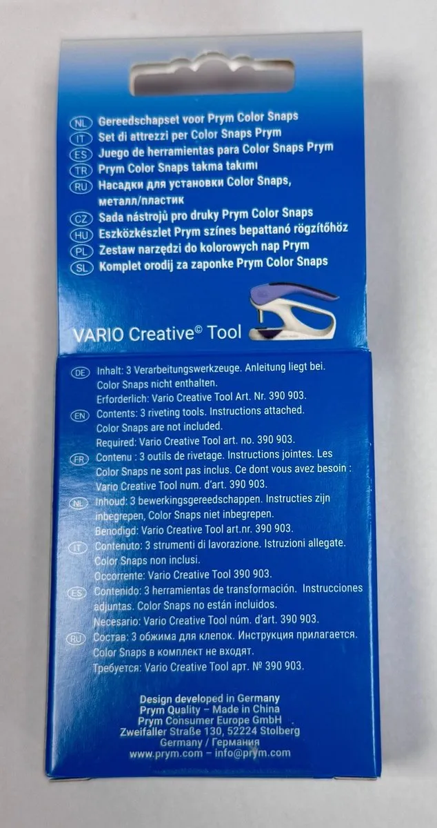 Prym Color Snaps Drukknopen 9+12,4mm - 1 Stuk - Multi - afbeelding 2 van 3