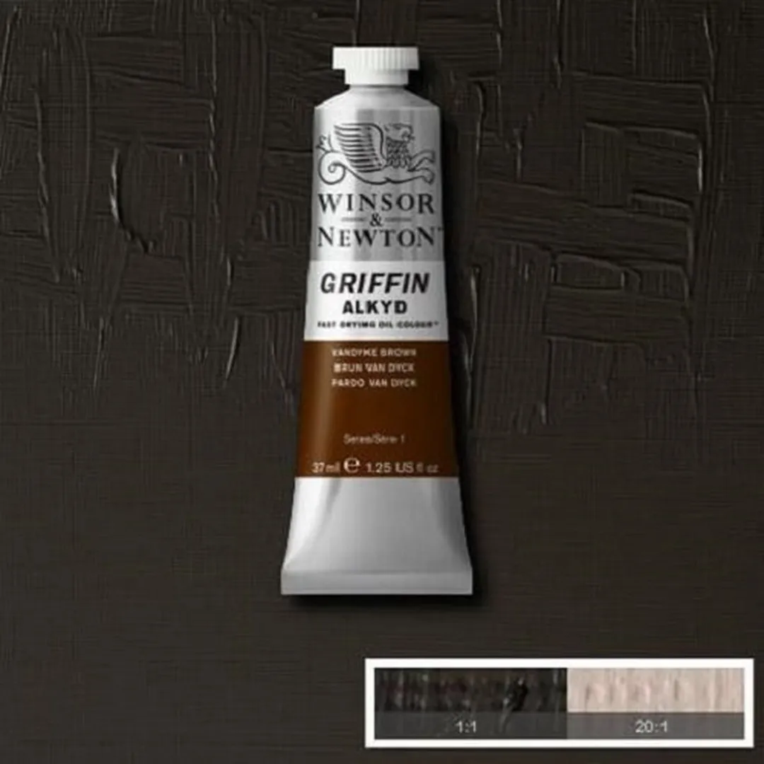 Winsor & Newton Griffin Alkyd Olieverf Vandyke Brown 676