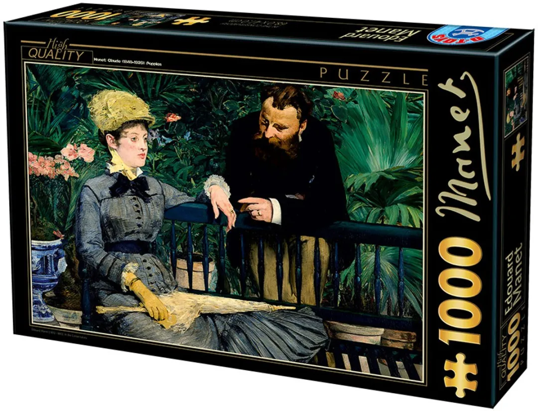 D-Toys Edouard Monet In the Conservatory Puzzel - 1000 Stukjes Multicolor