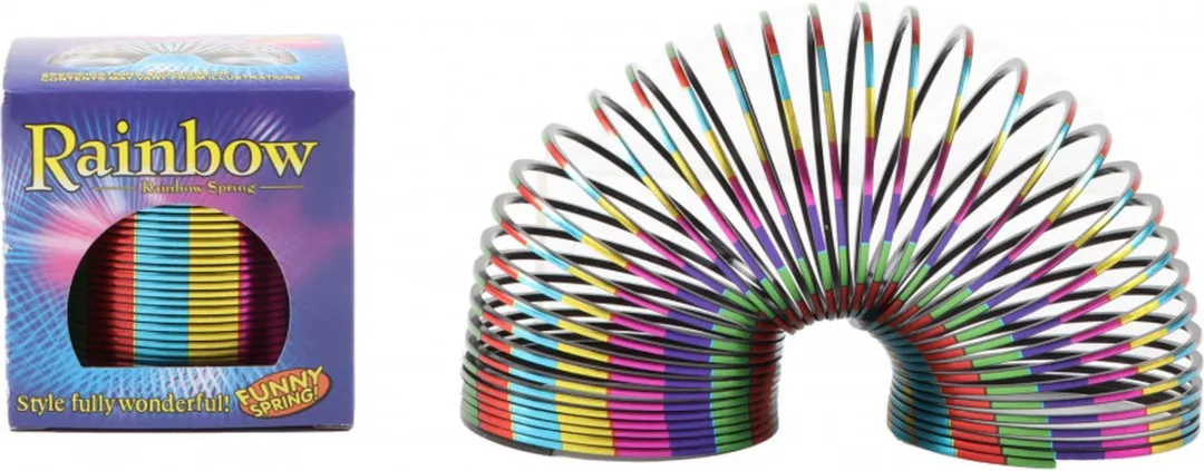 Jono Toys Regenboog Metallic Strepen Trapveer 7cm