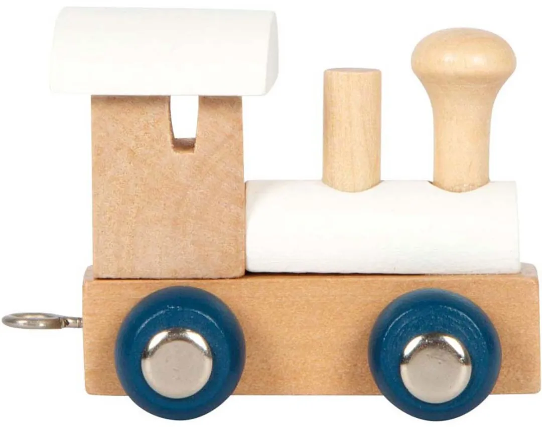 Small Foot Houten Lettertrein Polar Locomotief Wit