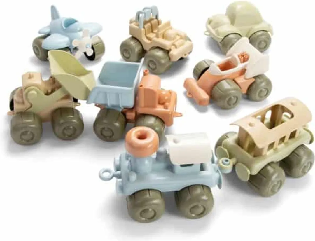 Dantoy Bio Speelgoed Auto Set 8 Stuks - Pastel