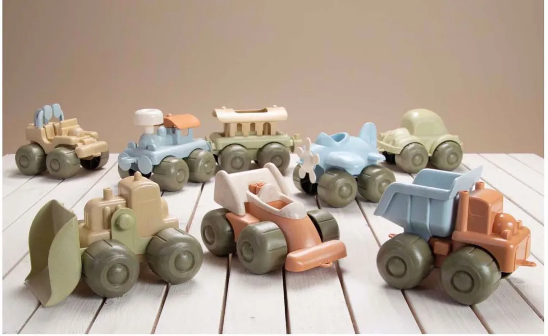 Dantoy Bio Speelgoed Auto Set 8 Stuks - Pastel