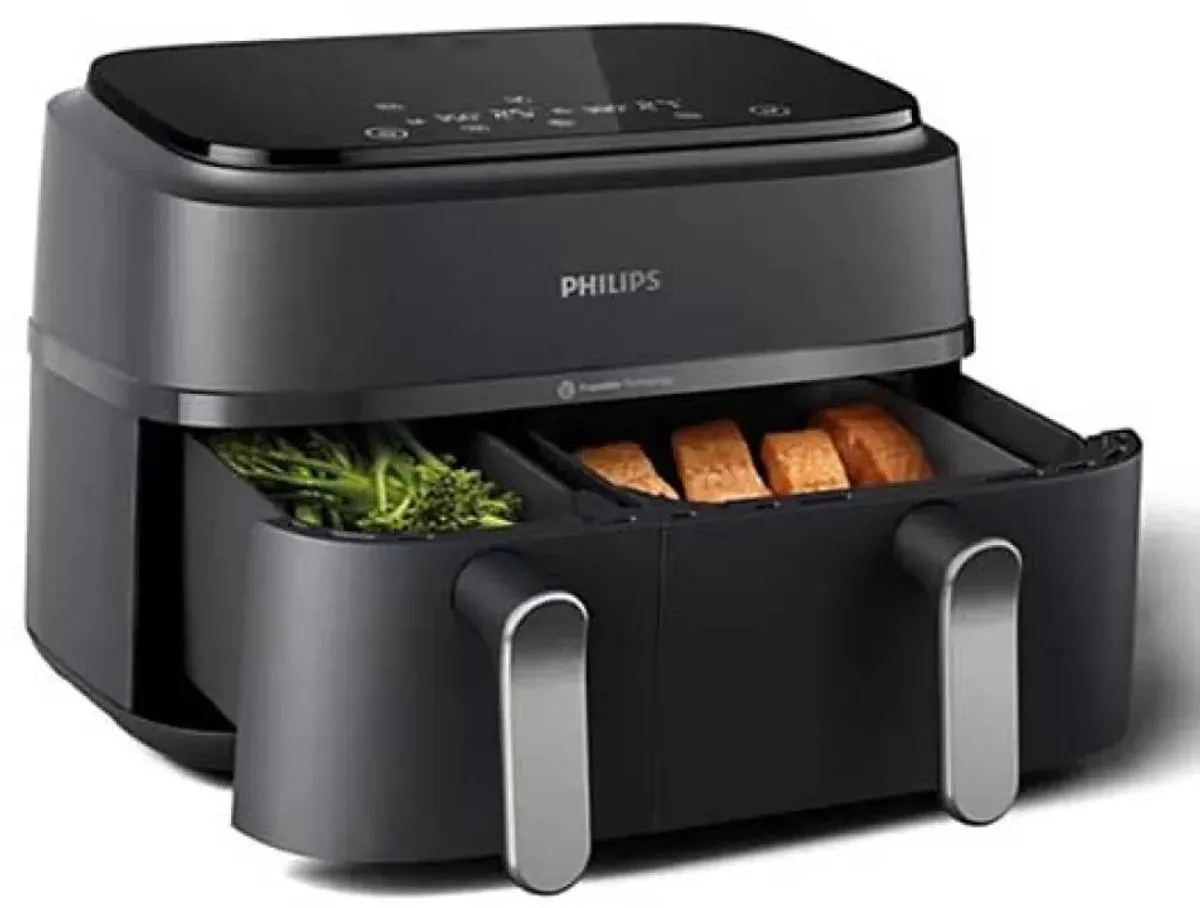 Philips Rapid Air NA352/00 Airfryer - 9L - Dubbele Mand - Houtskool - afbeelding 6 van 6