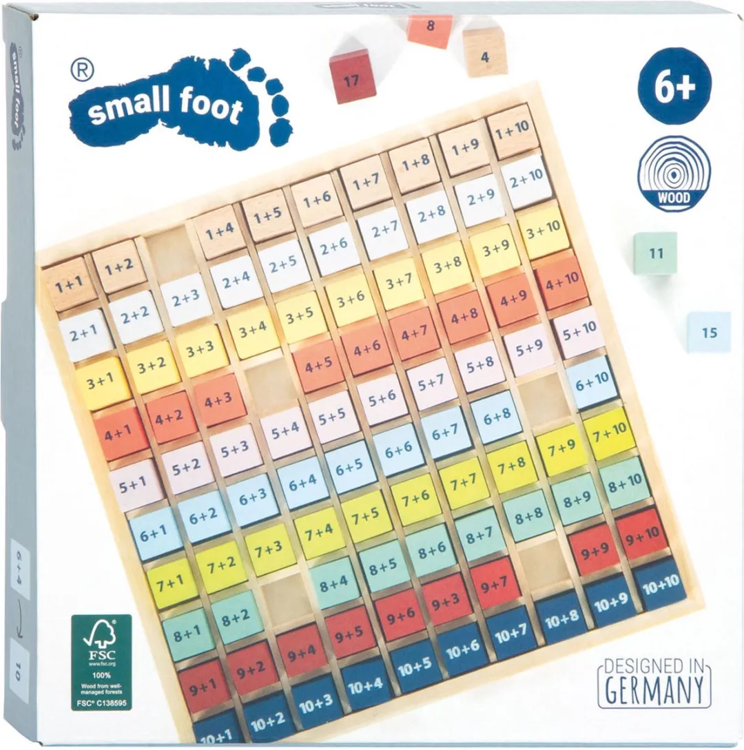 Small Foot Houten Rekenbord Optellen Multicolor - 1 Stuk
