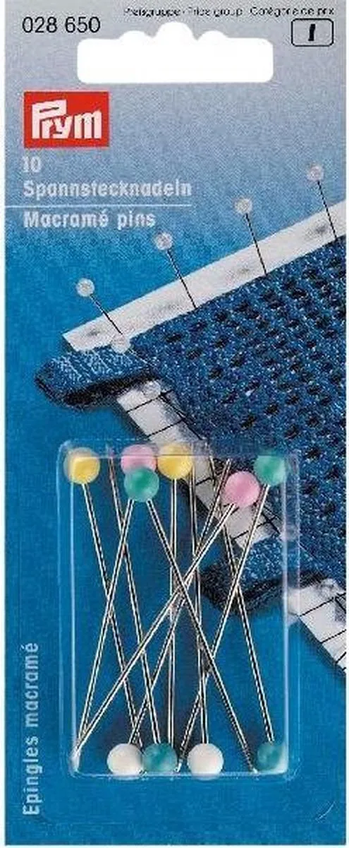 Prym Macraméspelden 1,15x55mm - 10 Stuks - Assorti - afbeelding 4 van 4