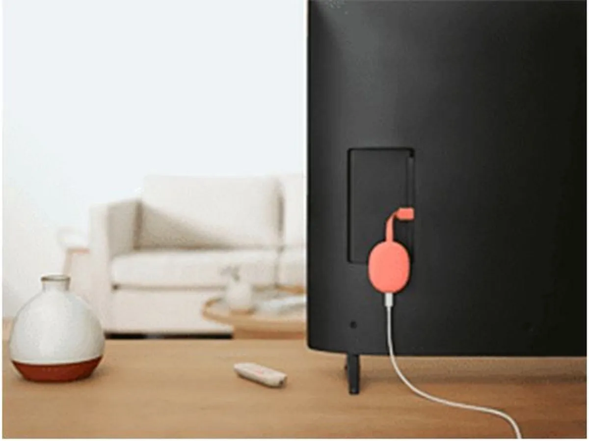 Google Chromecast met Google TV 4K - Sunrise Pink