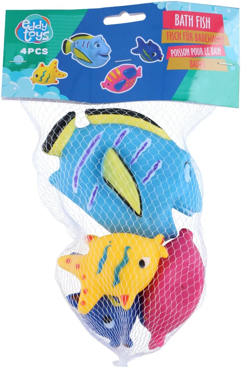 Eddy Toys Badvis Set 4 Stuks - Multicolor