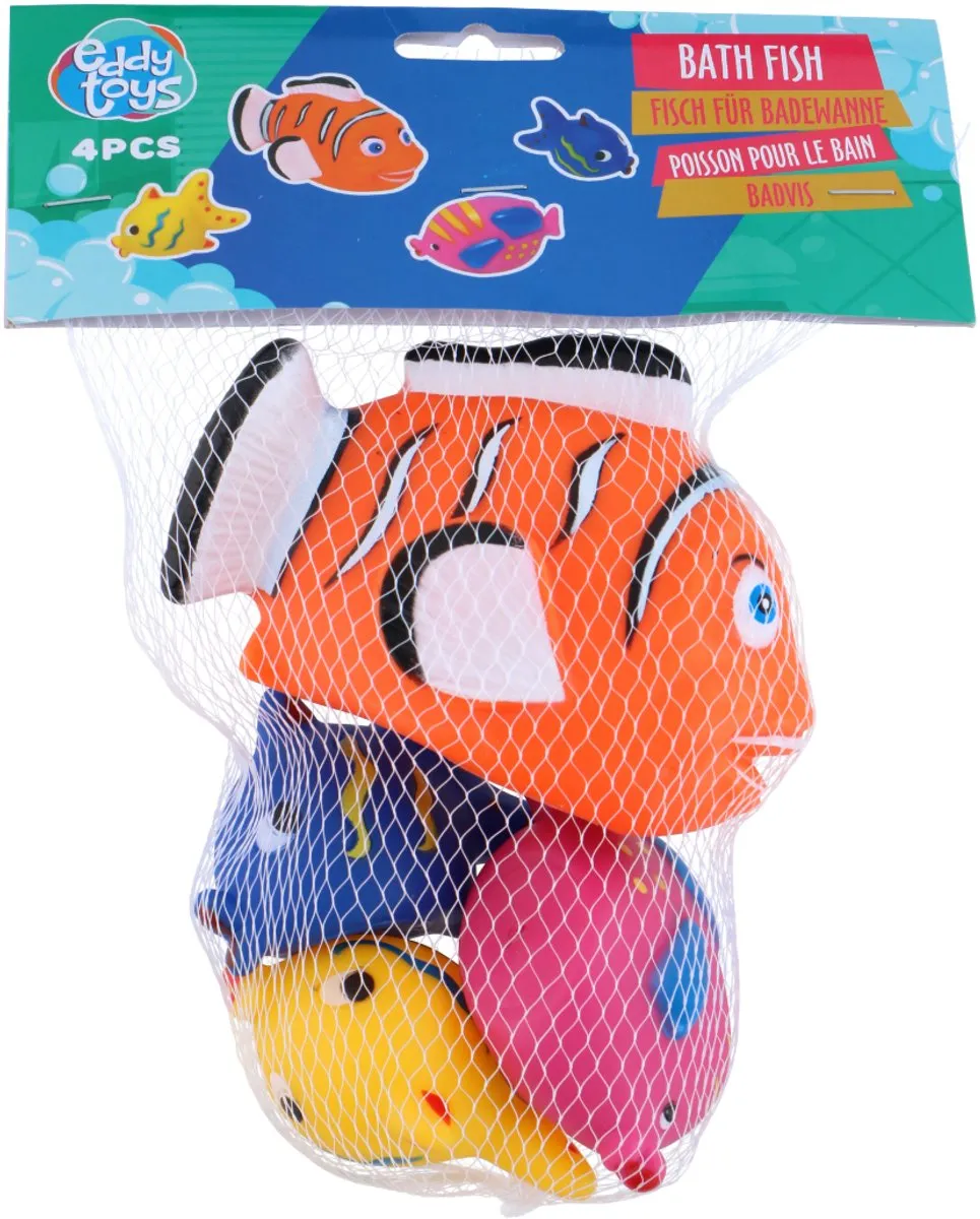 Eddy Toys Badvis Set 4 Stuks - Multicolor