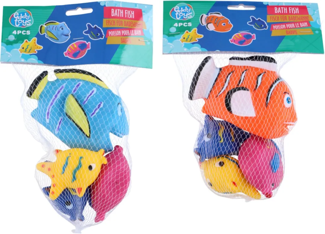 Eddy Toys Badvis Set 4 Stuks - Multicolor