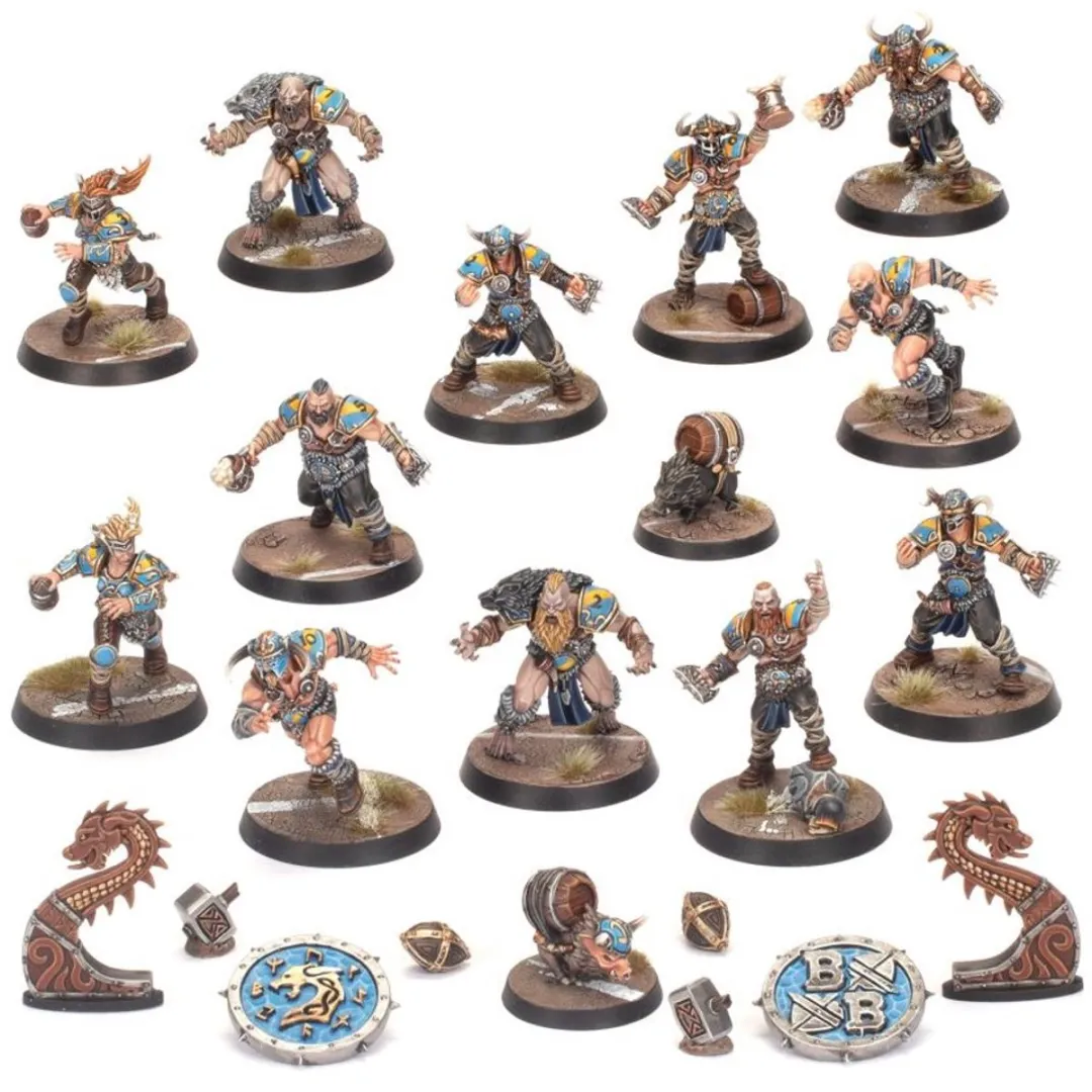 Games Workshop Norse Blood Bowl Team Norsca Rampagers - 14 Onderdelen