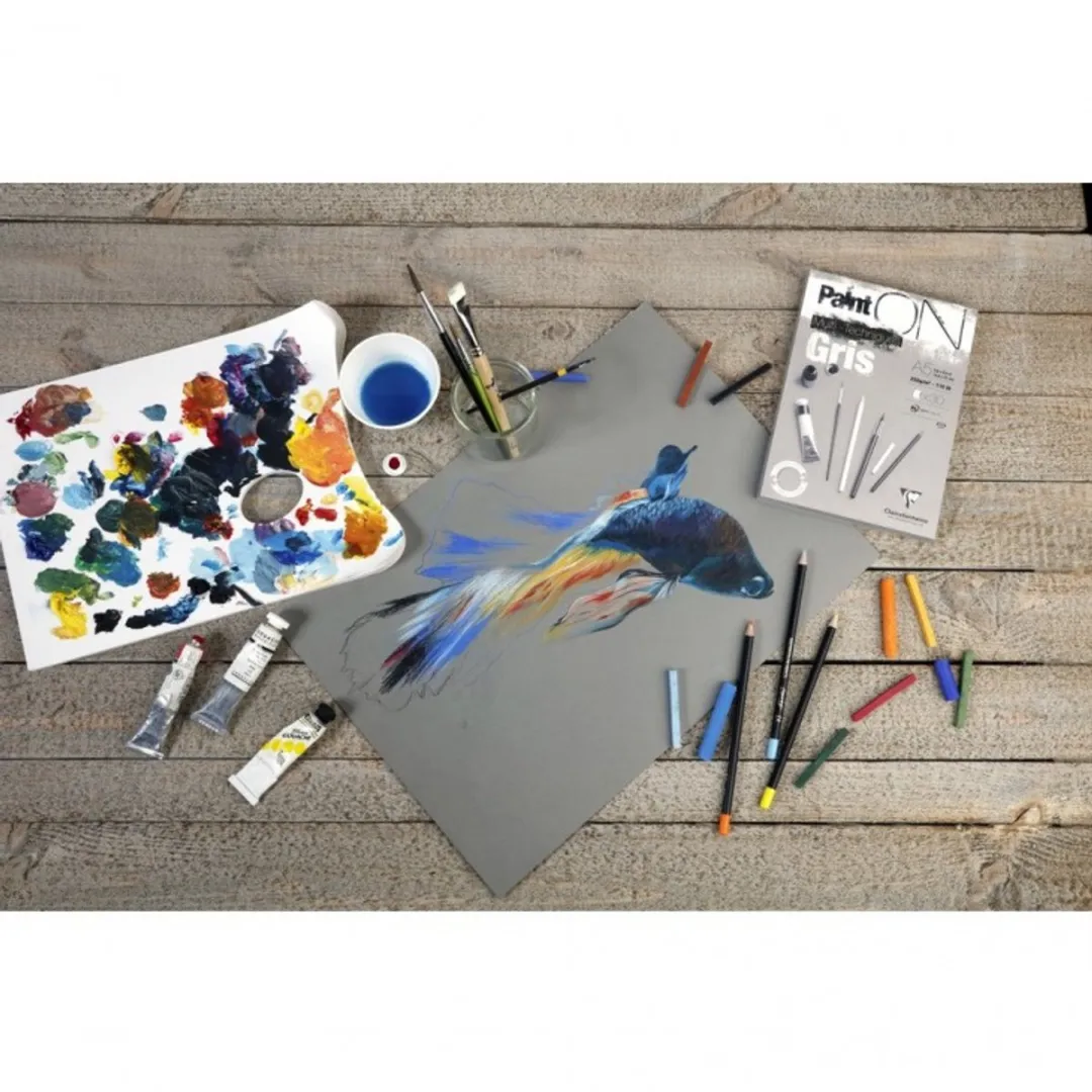 Clairefontaine Paint On Multi-Techniques A3 Grijs - 30 Vel