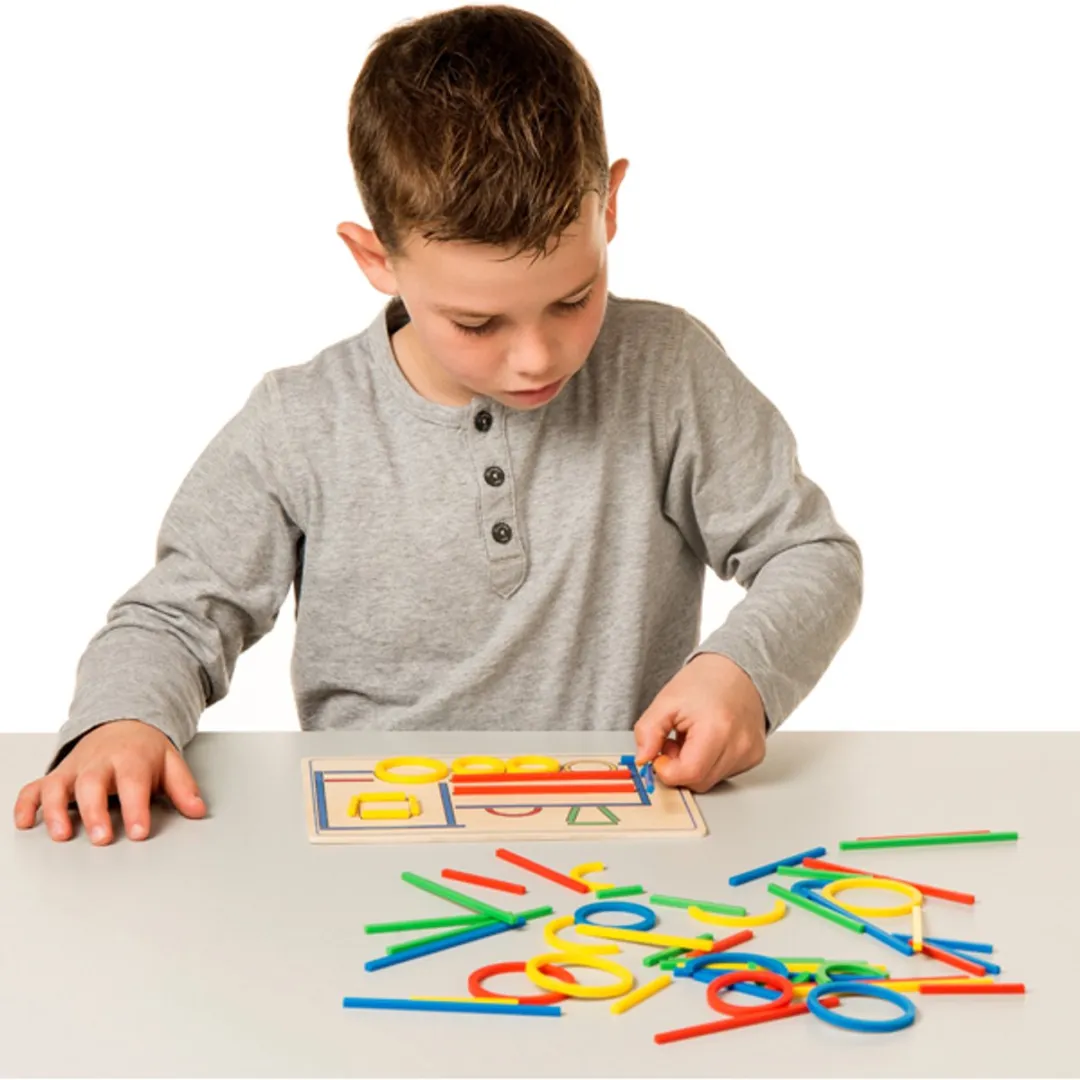 Eduplay Rings and Sticks Educatief Speelgoed - 6 Stuks - Multicolor