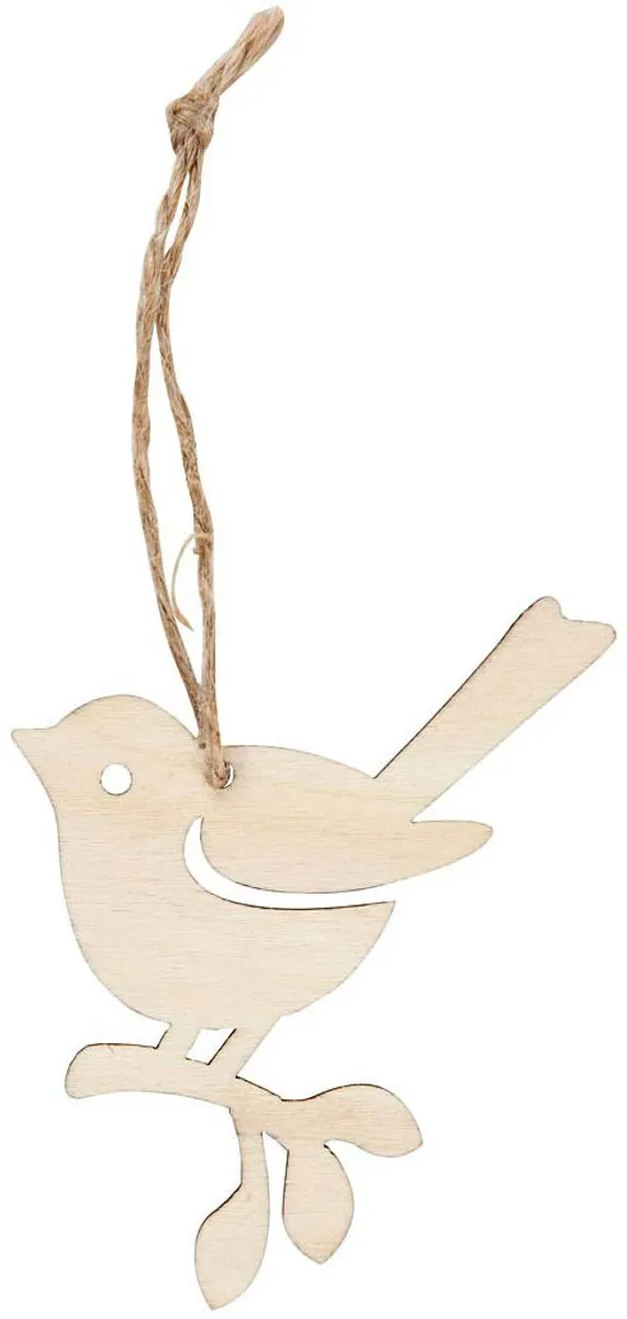 Creativ Company Houten Vogel Multicolor