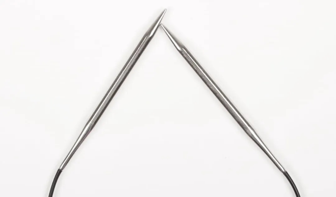 Drops Pro Classic Rondbreinaalden 7,0mm - 80cm - Zilver