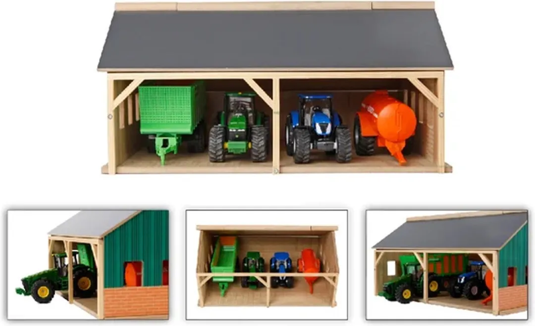 Kids Globe Landbouwloods 1:50 - 4 Meubels - Groen