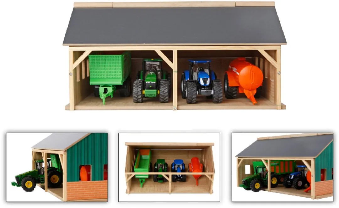 Kids Globe Landbouwloods 1:50 - 4 Meubels - Groen