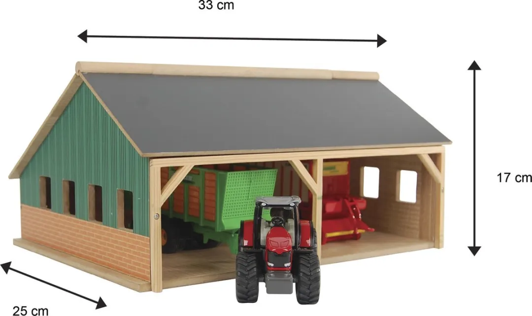 Kids Globe Landbouwloods 1:50 - 4 Meubels - Groen