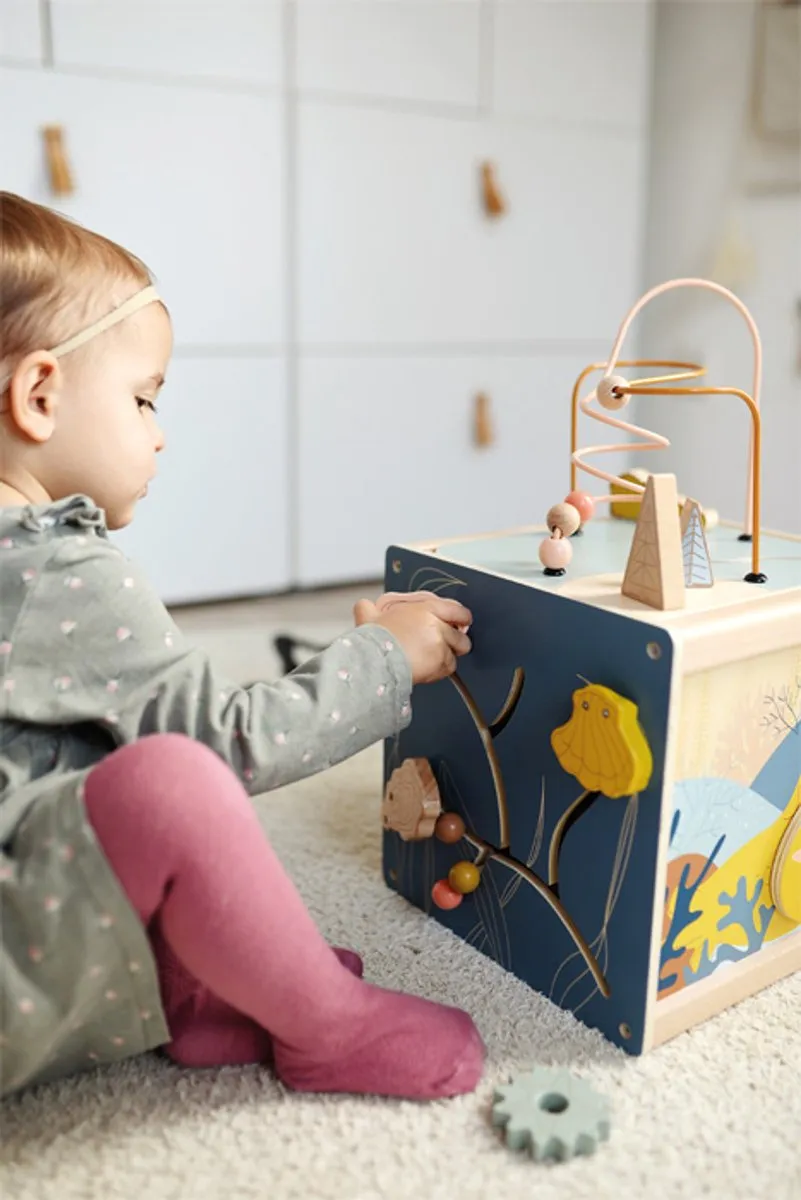Small Foot Houten Activiteitenkubus Zeekust 12393 - Meerkleurig