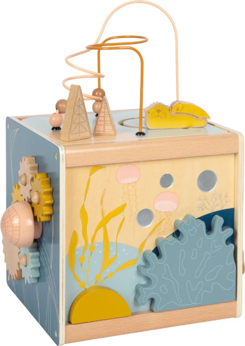 Small Foot Houten Activiteitenkubus Zeekust 12393 - Meerkleurig - afbeelding 6 van 6
