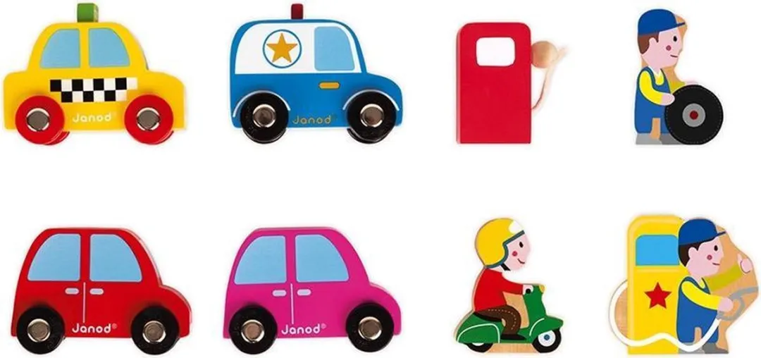 Janod Garage Pompstation Multikleur