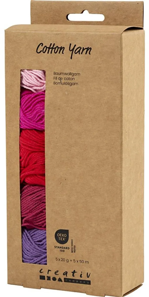 Creativ Company Katoengaren Paars/Roze Harmonie - 5x20g