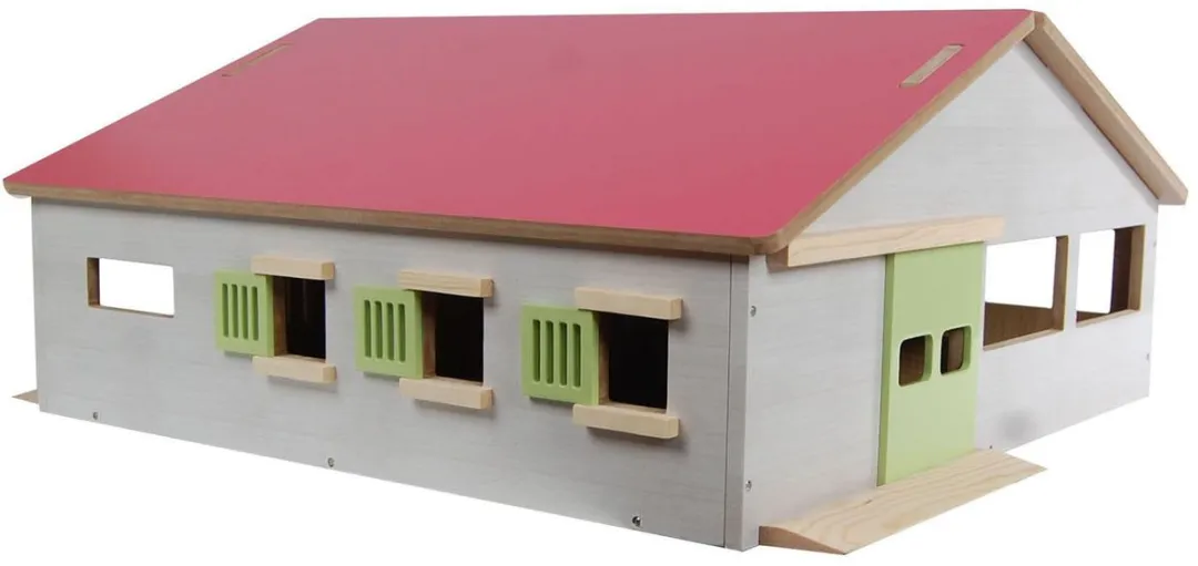 Kids Globe Luxe Paardenstal 1:32 Wit