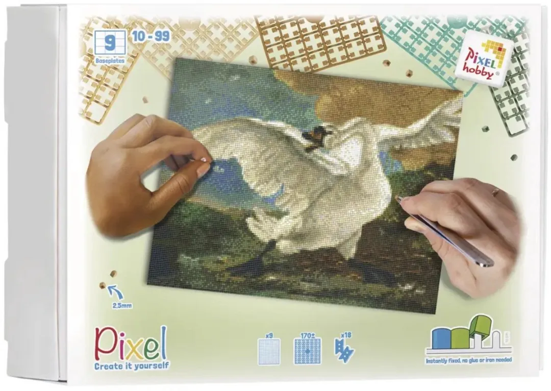 Pixelhobby Classic De bedreigde Zwaan 30x37,5cm