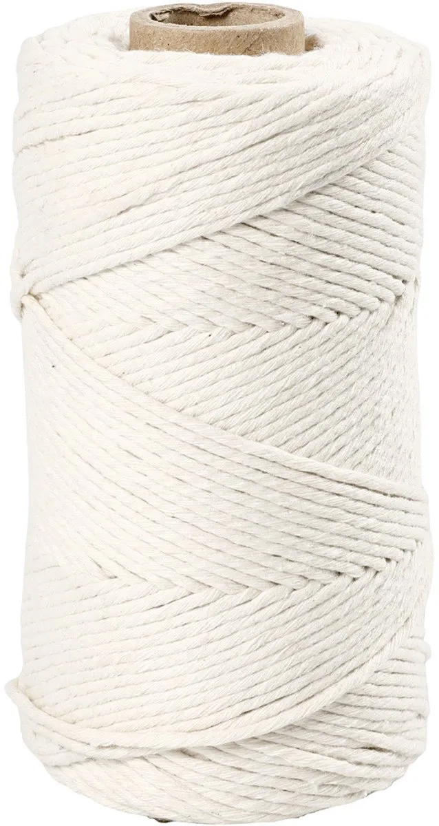 Creativ Company Macramékoord 2mm 198m - Off-White