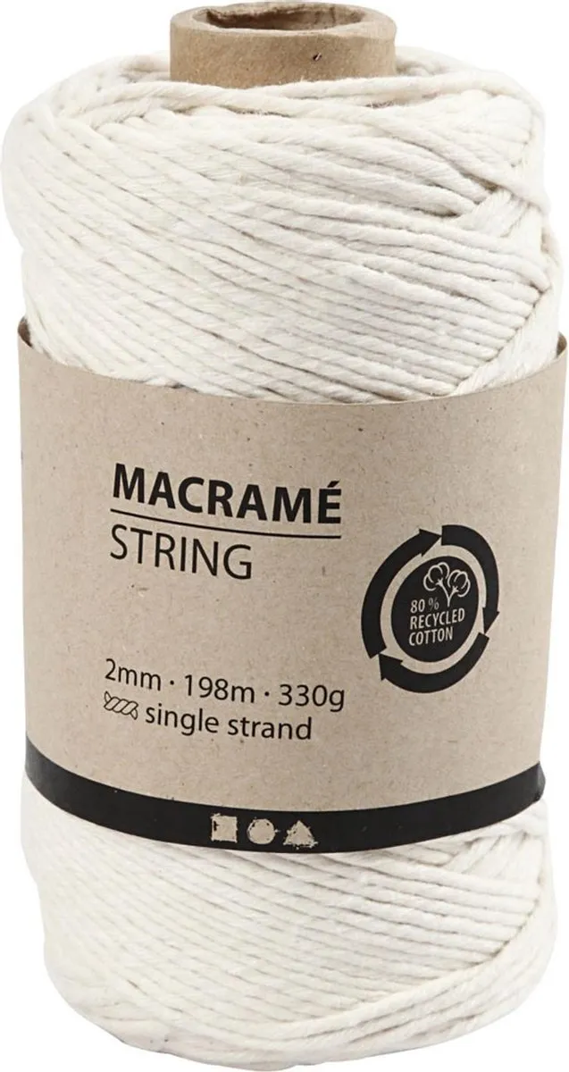 Creativ Company Macramékoord 2mm 198m
