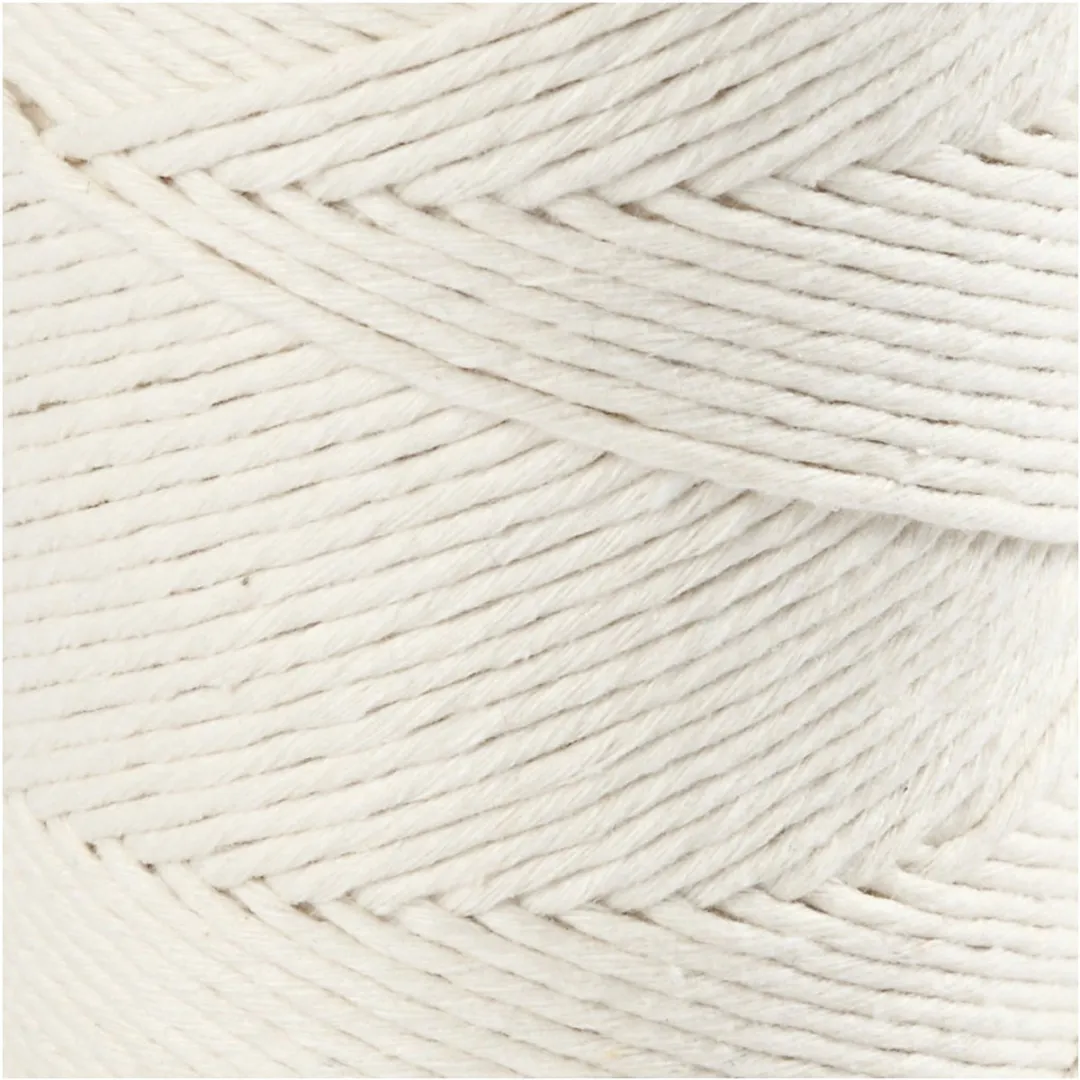 Creativ Company Macramékoord 2mm 198m - Off-White