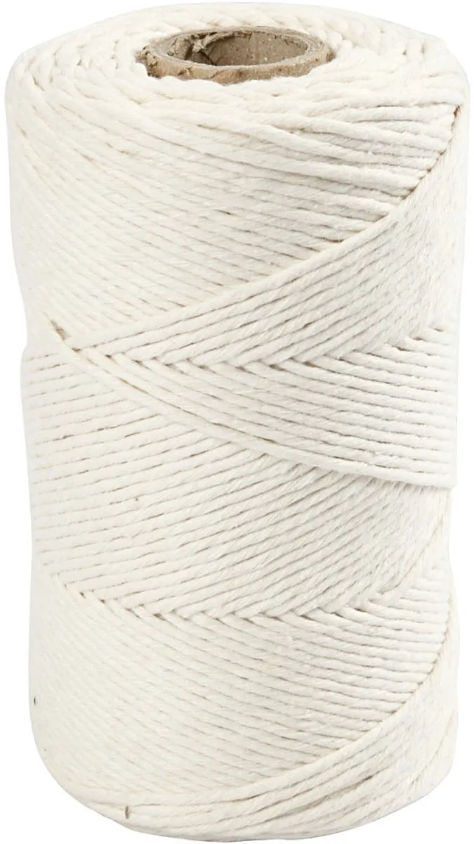 Creativ Company Macramékoord 2mm 198m - Off-White