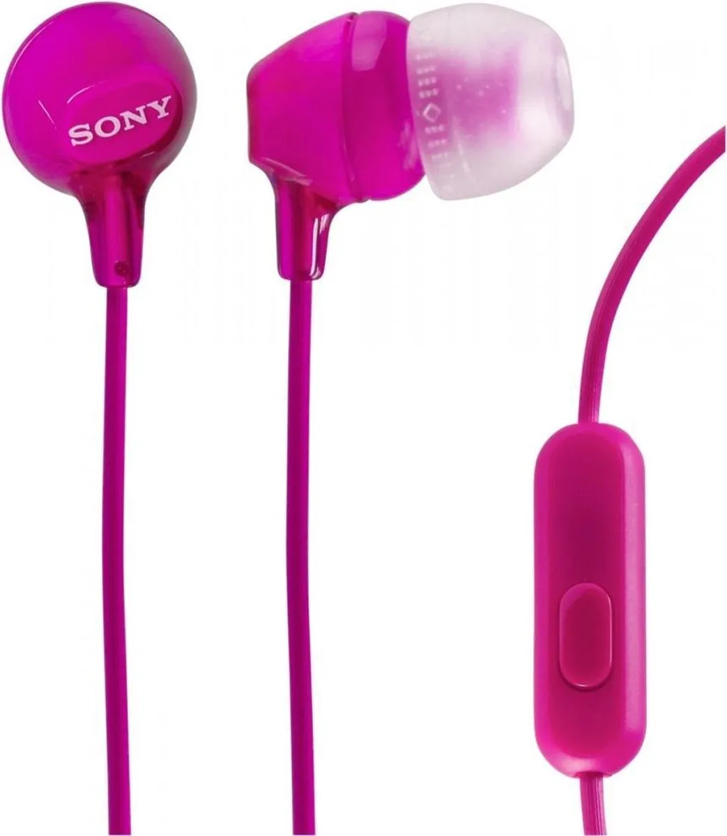 Sony MDR-EX15AP In-Ear Oortjes - Roze - afbeelding 6 van 6