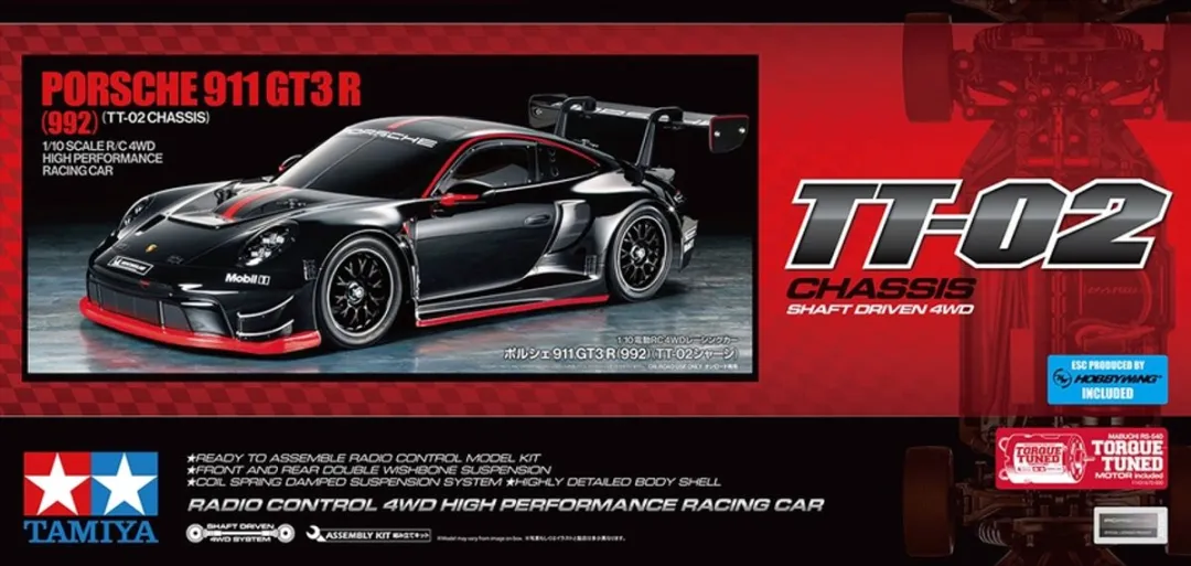 Tamiya Porsche 911 GT3 R 58745 RC Modelbouwpakket 1:10